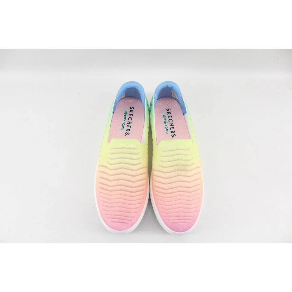 Skechers‎ Women's Street Poppy Rainbow Daze Slip on Sneaker Size 7.5 US